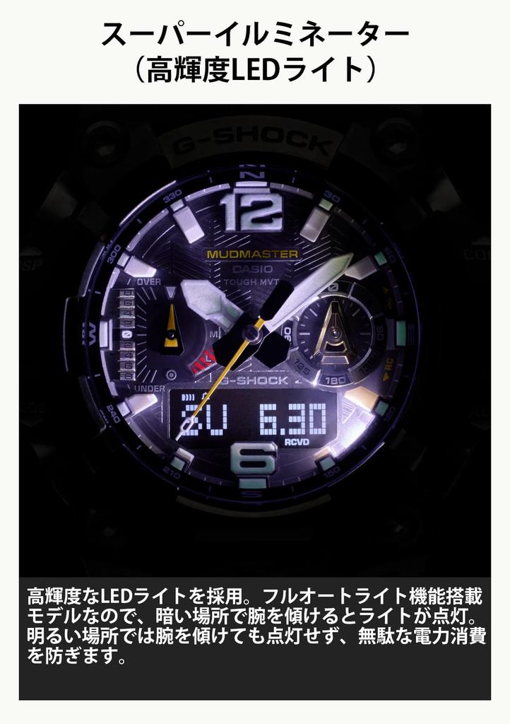 Casio G-SHOCK MASTER OF G MUDMASTER Flagship Analog Watch Metal Parts Tough Solar Bluetooth GWG-B1000-3AJF Green