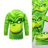 Festive Grinch Long Sleeve T-shirt For Kids Ideal For How The Grinch Stole Christmas Celebrations