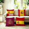 The Flag of Spain Pillow Case Square DoubleSided Sofa Cushion Cover Bedroom Bedside Pillow