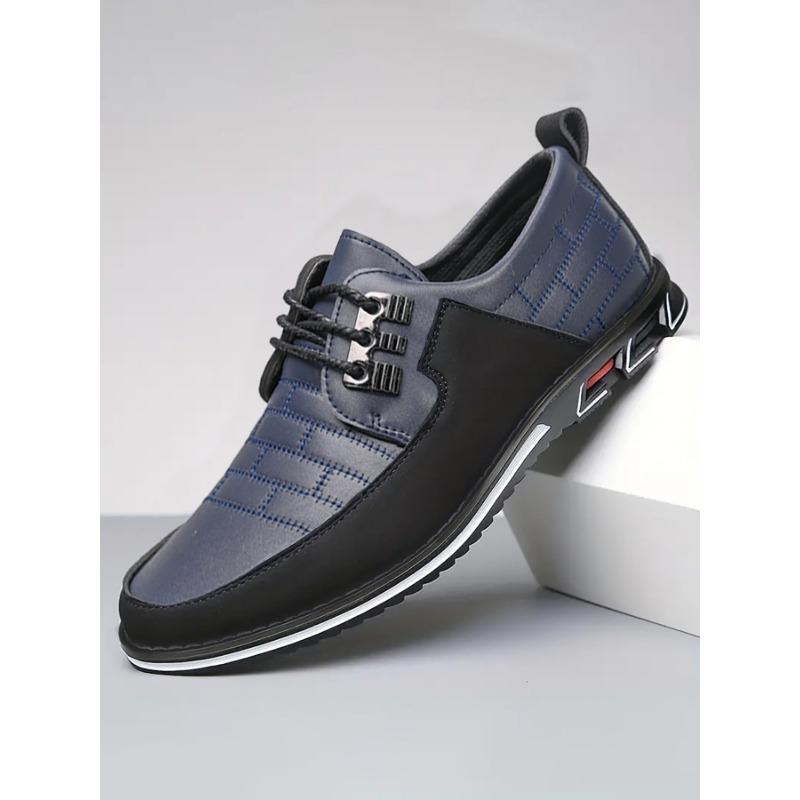 Men S British Style Comfortable Large Size Casual Fashion Leather Daily Shoes