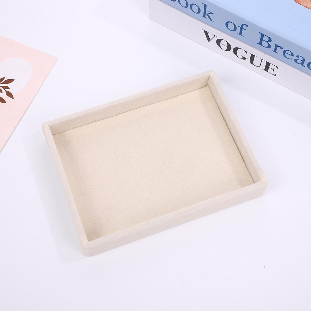 Velvet Jewelry Box – Ring and Earring Tray with Bracelet Compartment