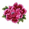 Toppe da Ricamo Colorate Idrosolubili Ricamo Tridimensionale Stratificato Spesso Applicazione Floreale Stile Etnico Fiore di Peonia