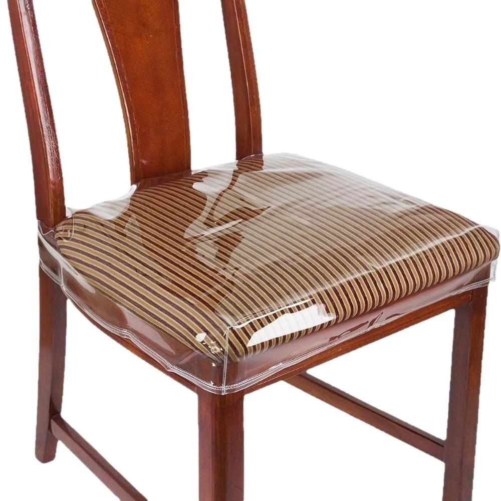 Scratch Resistant PVC Chair Seat Cover Dust-proof Chair Cushion Cover  Room Protection