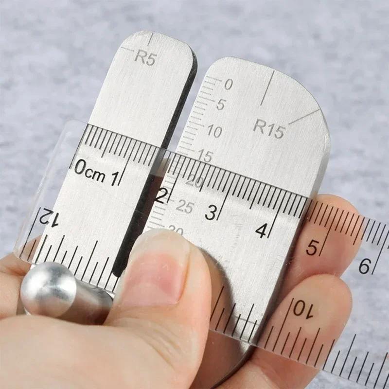 Leather Traction Board DIY Practical Cutting Ruler Stainless Steel Hand Tools Leather Cutting Auxiliary Accessories Auxiliary