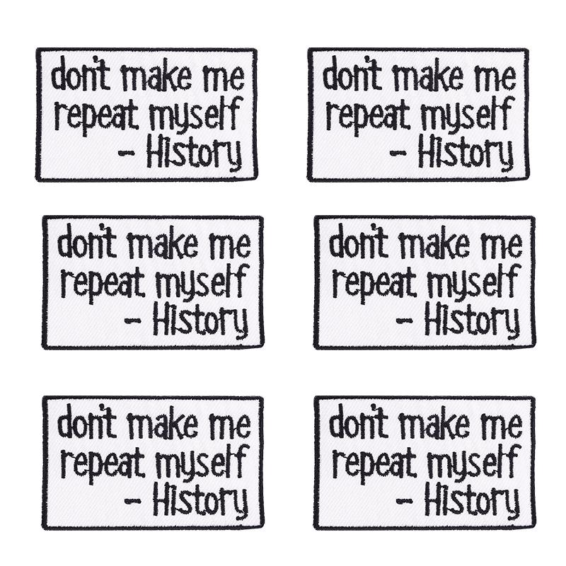 5pcs /Lots Letter Slogan Patch Letter Embroidered Patches Jackets Hats Sew Badges Patch Iron On Patches For Backpack Diy Stickers