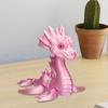 Ornement de Dragon Imprimé en 3D Figurine de Dragon Marin Articulée avec Articulations Mobiles Mini Modèle de Dragon Imprimé en 3D Jouet Fidget
