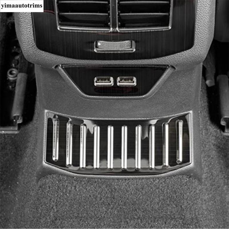 Rear Middle Guard Anti-kick Scuff Plate Panel Cover Trim Stainless Steel Accessories Fit For Volkswagen T-Roc T Roc 2018 - 2025