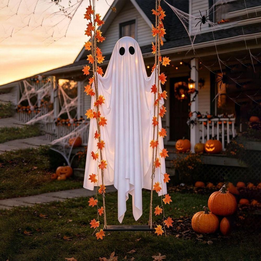 Simulation Spooky Ghosts Swing Spooky Hanging Swing Ghost Decor For Indoor Outdoor