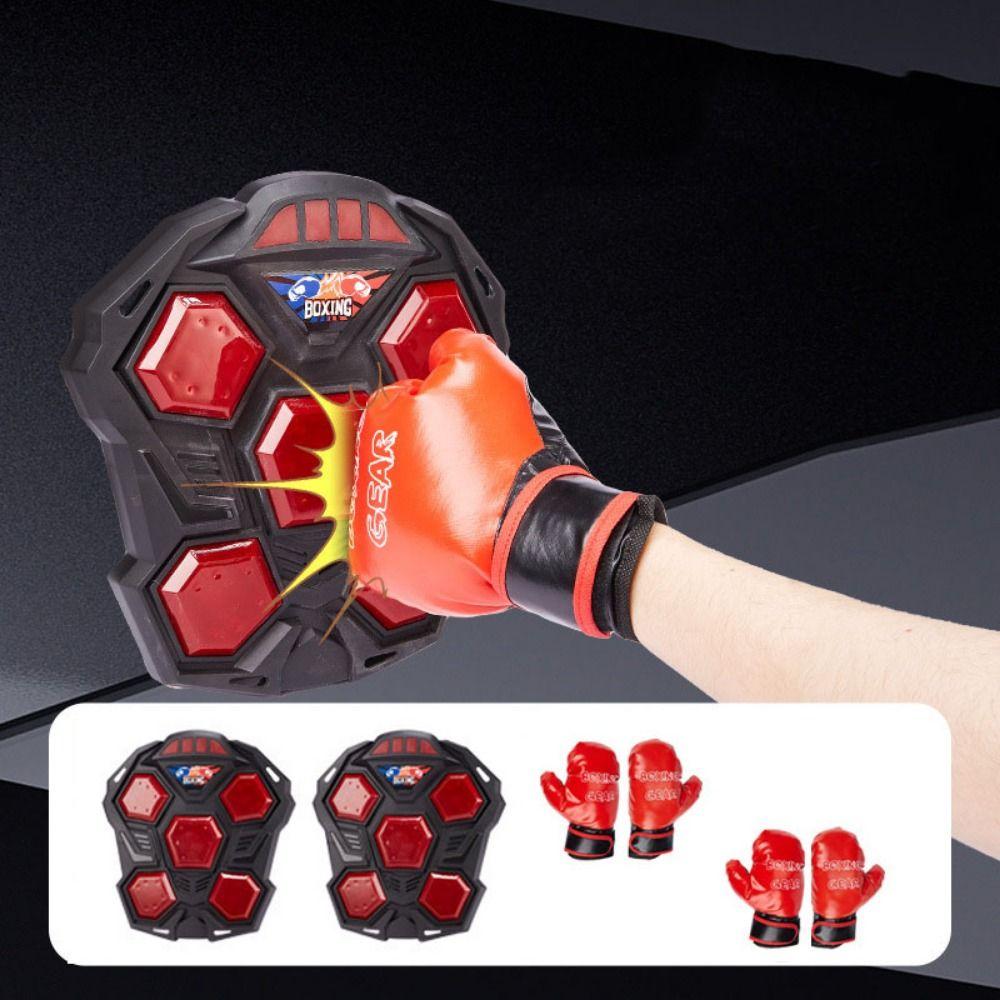 Portable Interactive Boxing Toy Set Creative Smart Music Boxing Machine  Boxing Training Equipment