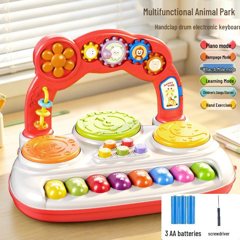 Téléphone et Piano Jouet Multifonctionnels pour Enfants avec Lumières et Musique pour l'Éducation Précoce