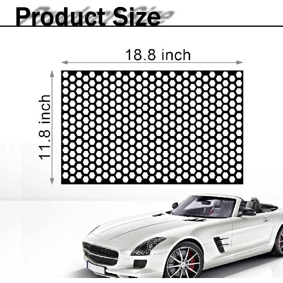 2Pcs Universal Car Rear Tail Light Lamp Stickers Honeycomb Type Decal,Car DIY Self Adhesive Tint Film Sheet For Car Rear Tail Light Headlamp