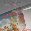 2pcs   2D FLAT PRINTING Curtains (Without Rod) Teddy Trio Chic Curtain Cloth Prints Light Filtering Curtains Thermal Insulation