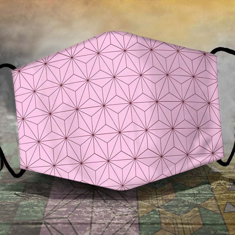 Stofdichte Vervangbare Filter Beschermend Masker met Demon Slayer Animatie Print voor Mannen en Vrouwen