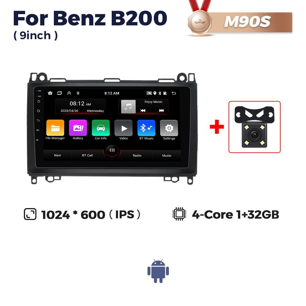 8+256G Android Car Radio Player For Mercedes Benz B200 A B Class W169 W245 Viano Vito W639 Sprinter W906 GPS Intelligent Systems