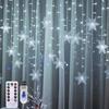 Powered Snowflake Christmas Lights for Outdoor Indoor Garden Home Xmas Party Decorations
