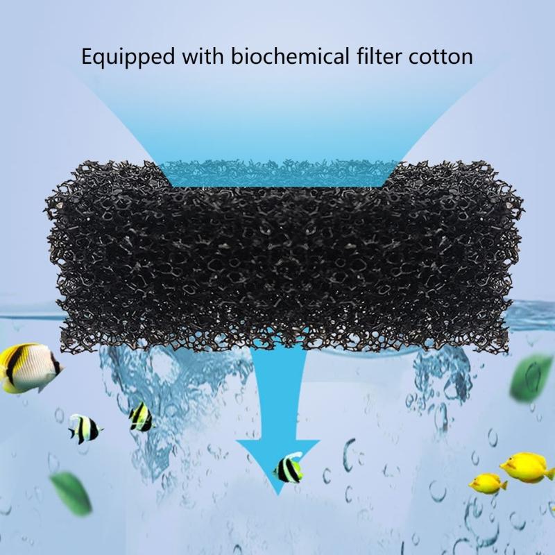 Adjustable Aquarium Filtration System for Quiet Settings in Fish Tanks Adjustable Flow, Suitable for Home Office Use