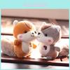 Niedliches entzückendes kleines Eichhörnchen Plüschtier Weiches Mini-Tier Schlüsselanhänger Taschenanhänger 12cm