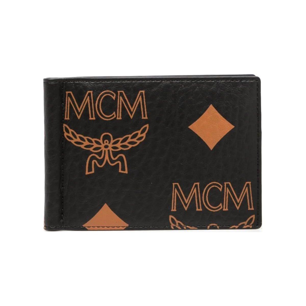 MCM Кошелек из канвы с монограммой Мужской кошелек Черный MXCDATA01BK001 Basic Set (Bag+Dust Bag)