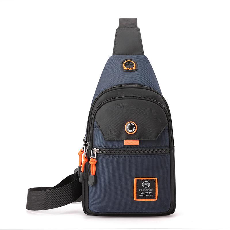 Men Chest Bags Outdoor Leisure Waterproof Shoulder Crossbody Bag Large Space Travel Chest Bag Men Practical Durable Sling Bag