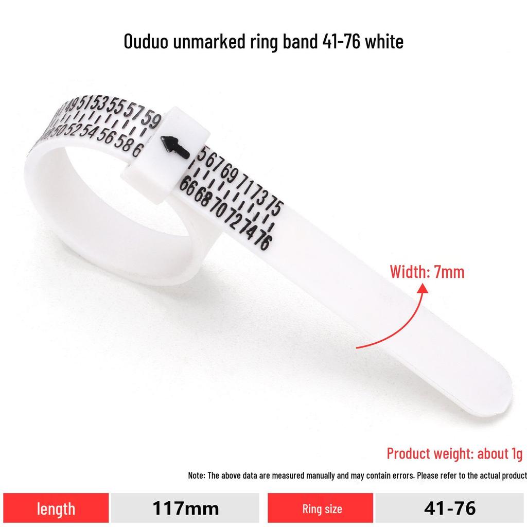 Adjustable Ring Sizer Belt for Finger Measurement