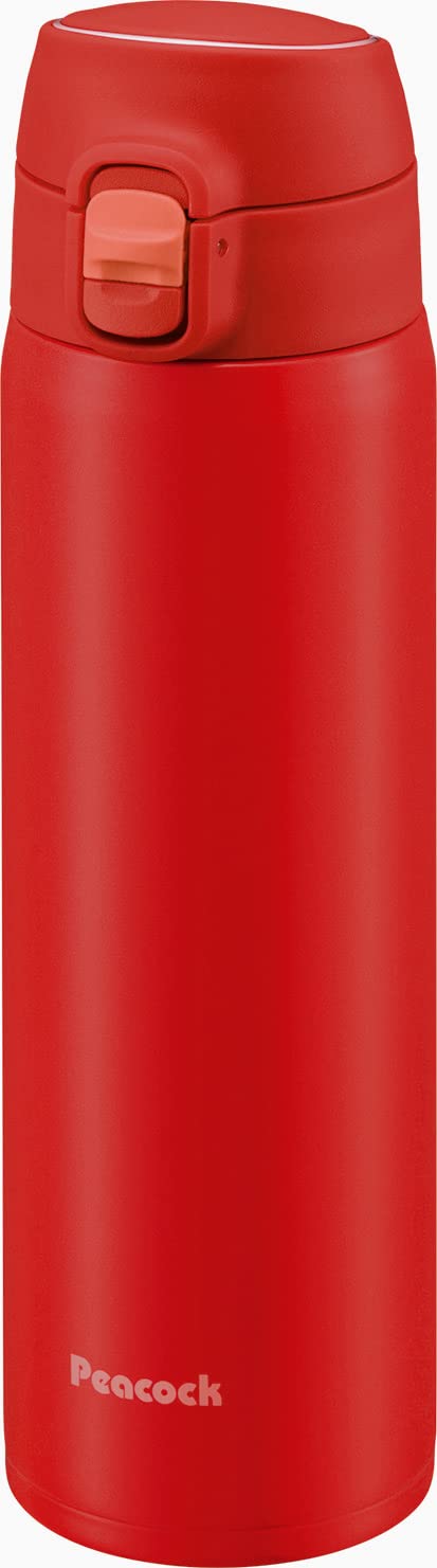 

Peacock Water Bottle One Touch Mug Bottle 550ml Thermal Insulation Compatible with Sports Drinks Thermal Insulation Stainless Steel Thermos Fresh Gray