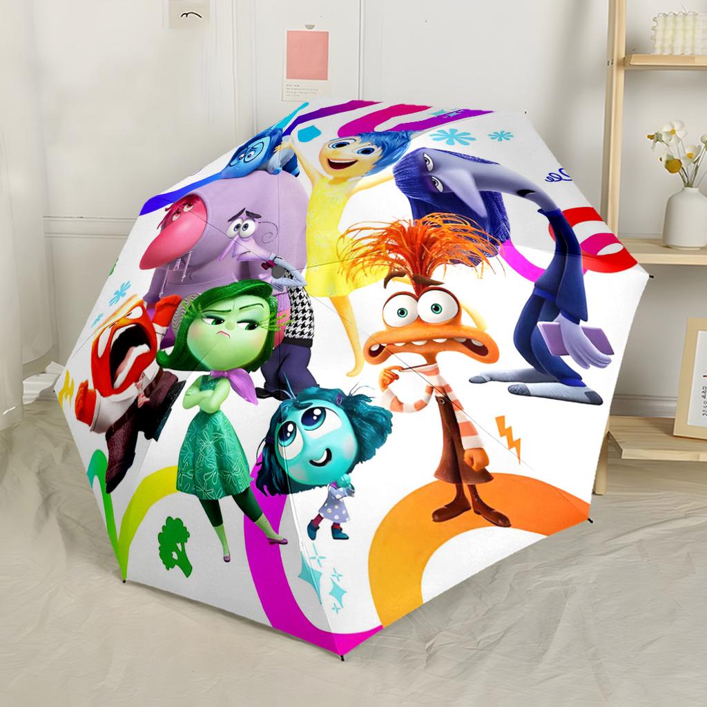 Inside Out Fantasy Automatic Umbrella Folding Umbrella with 8 Ribs Lightweight Travel Essential Elegant Women's Umbrella