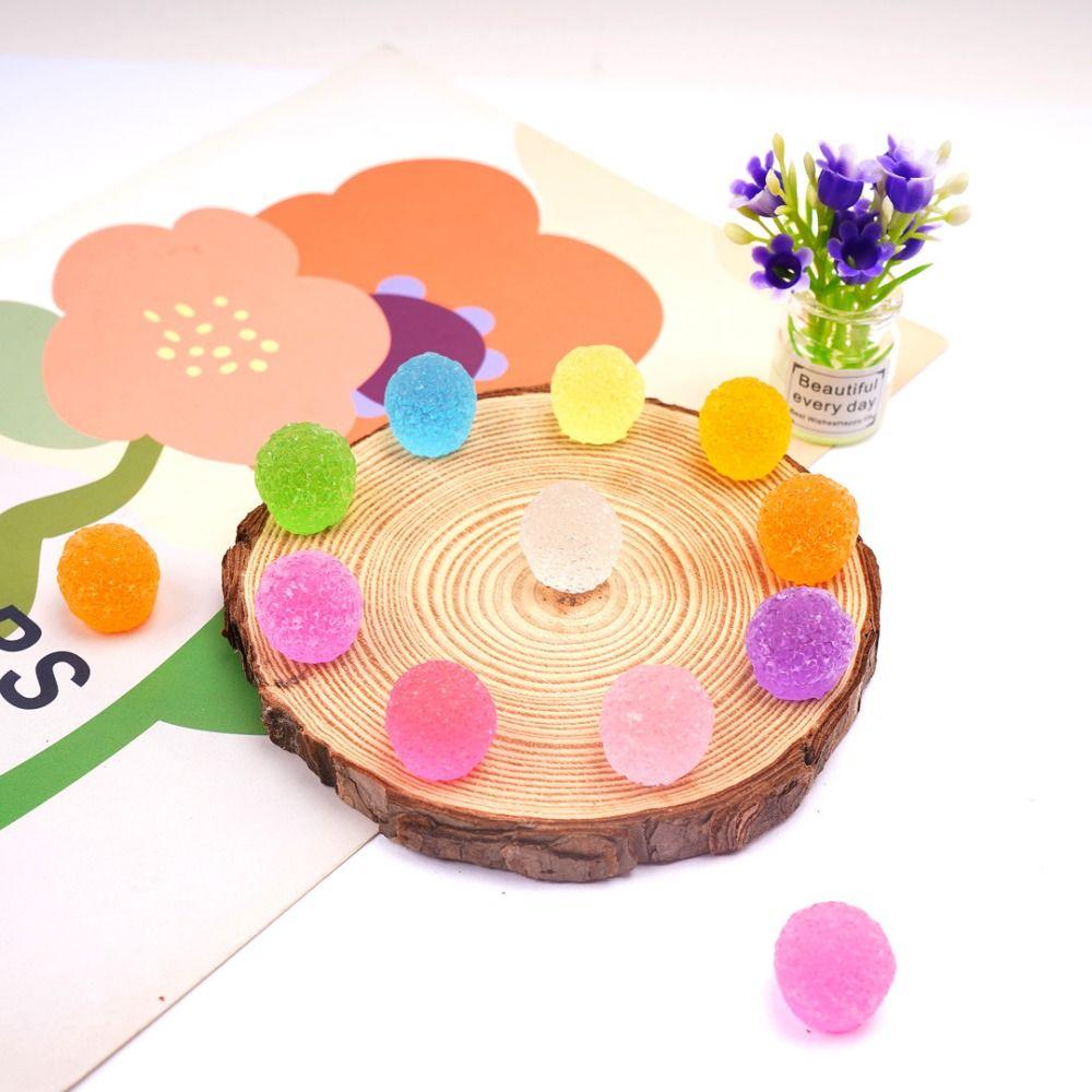 DIY Material Fake Candy Sugar Bead Simulated Noise Filler Balls Candy Resin Beads Craft Supplies