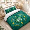 Celtic FC Bedding Set, 1 Duvet Cover & 2 Pillowcases Soft Comfortable Bedroom Home Textile Decor