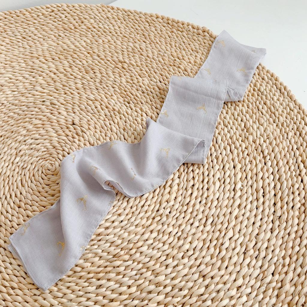 Retro Small Plaid Linen Square Scarf Literary And Versatile Women'S Summer Neck Protection Small Silk Scarf Scarf Accessories