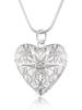 Hot Zinc Alloy Sterling Zinc Alloy Photo Frame Pendant Necklace 18/20/22/24 Inch Snake Chain For Woman Charm Wedding Fashion Zircon