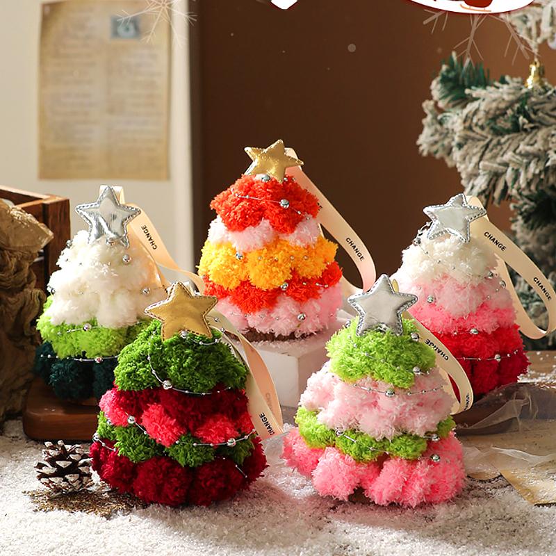 1PC Pendant Atmosphere Handmade Scene Car Hanging Artwork Christmas Tree Ornament Decoration Environment Protection Pipe Cleaner