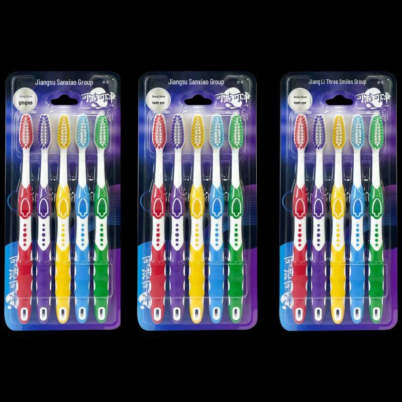 Kejie Kejing Sharpened Bristle Toothbrush 3-Pack