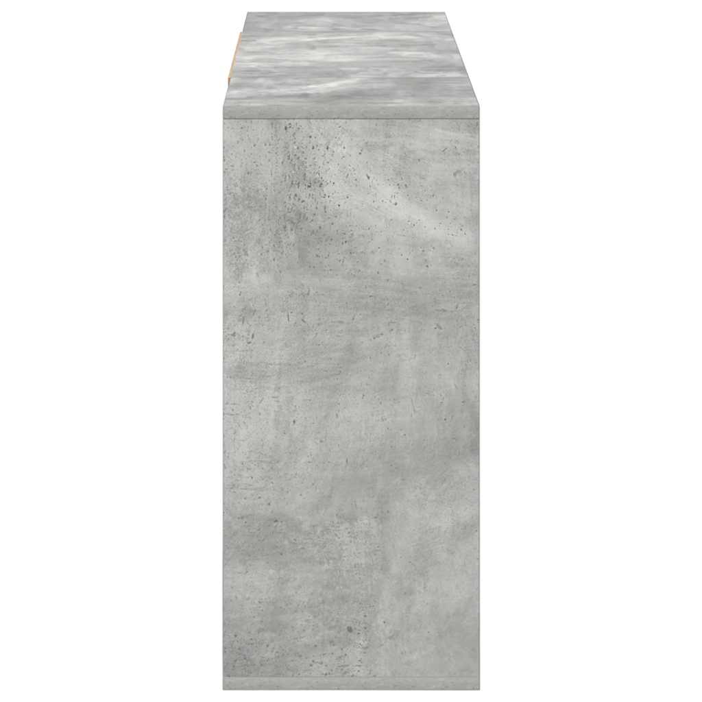 Sideboard Concrete Grey 120 x 30 x 75 cm Particleboard