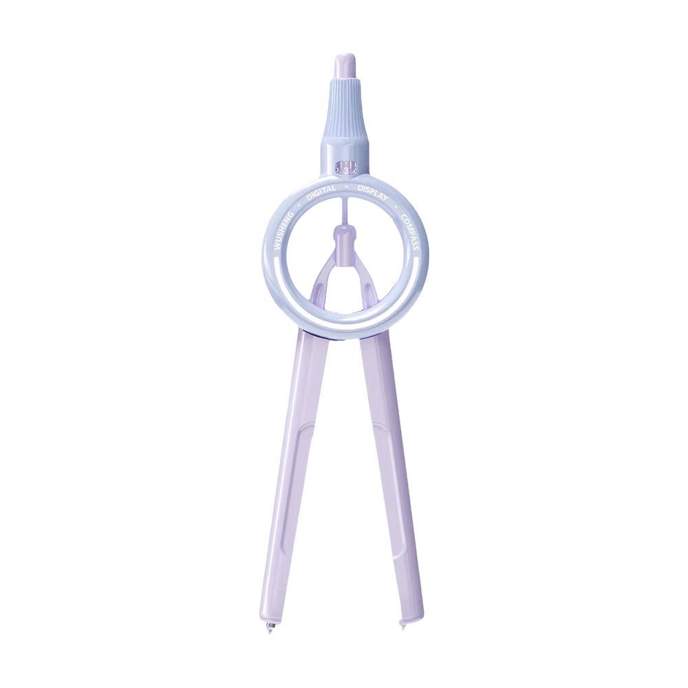 Push-Button Control Geometry Drawing Compass ABS Integrated Ruler Radius Pointer Compass  Exam Use