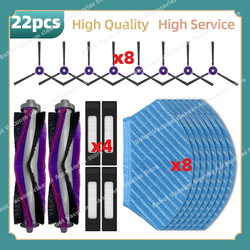 Compatible For Midea M7 / M7 Pro, Eureka NER700 Parts Main Side Brush Hepa Filter Mop Cloth Replacement Accessories