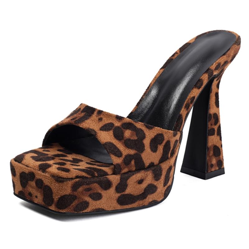 Sexy Dámské Pantofle Peep toe Vysoké Podpatky Platforma Mules Letní Boty 2025 Venkovní Designérské Luxusní Zlaté Stříbrné Růžové Nazouvací Dámské