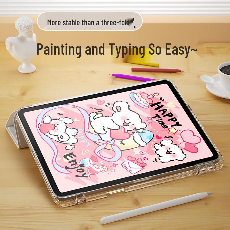 QBOSS Love Doggy Y-Fold Protective Case for Huawei MatePad