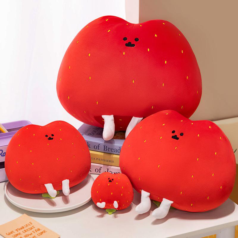 Creative Strawberry Potato Cake Doll Plush Toy - Cute Home Sofa Cushion for Girls