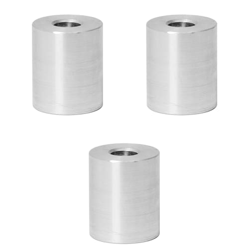 Increased Fire Aluminum Spacer, M8, 8.2mm ID x 20mm OD x 20mm Thick, Set of 3, Round Spacer Screw Standoff