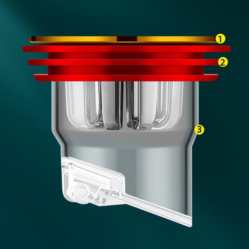 Odor-proof Floor Drain Shower Drainer with Filter Basket Deodorant Anti-clogging Sewer Floor Drain Core for Kitchen