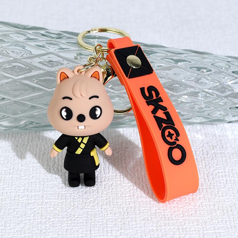 Cartoon Obdachlose Kinder Leeknow Hyunjin Silikon Schlüsselanhänger Ornament