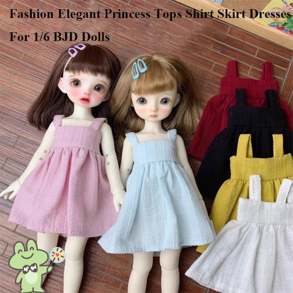 

Fashion Elegant Princess Tops Cute Princess Dresses Gift Toys Shirt Skirt for 1/6 BJD 30cm Dolls 1