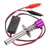 6‑12V RC Car Igniter Kit with N4 Hot Glow Plug Gasket for Methanol Engine Aircraft Car ModelPurple