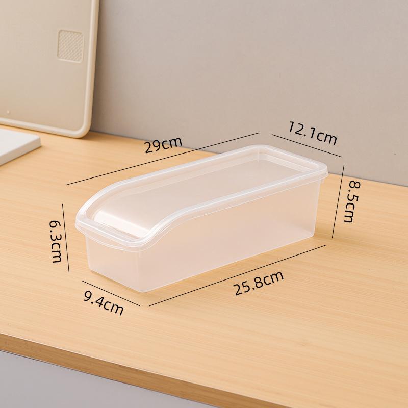 Refrigerator Storage Box Fridge Sliding Bin Organizer Fresh Vegetable Fruit Box With Lid Container Kitchen Food Sealed Box прозрачный 694₽