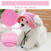 Adjustable Pets Hat Polka Dot Dog Hat with Ear Holes Breathable Mesh Sun Cap for Dogs Outdoor Sun Cap Pet Outdoor Hat Supplies