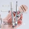 Mingxizhi Waterproof Long-Lasting Eyebrow & Eyeliner Pencil with Multi-Pronged Brush for Defined, Sweatproof Results