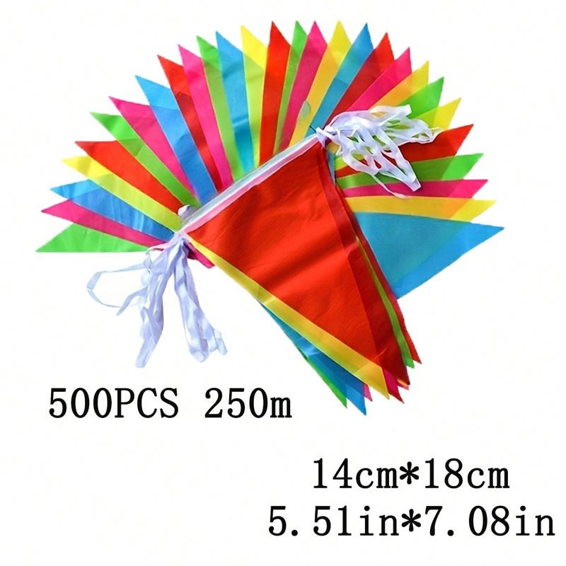 Colorful Pennants Banner Flag Bulk Multicolor Banners Carnival Decorations Grand Opening Decorations Triangle Flag for Party