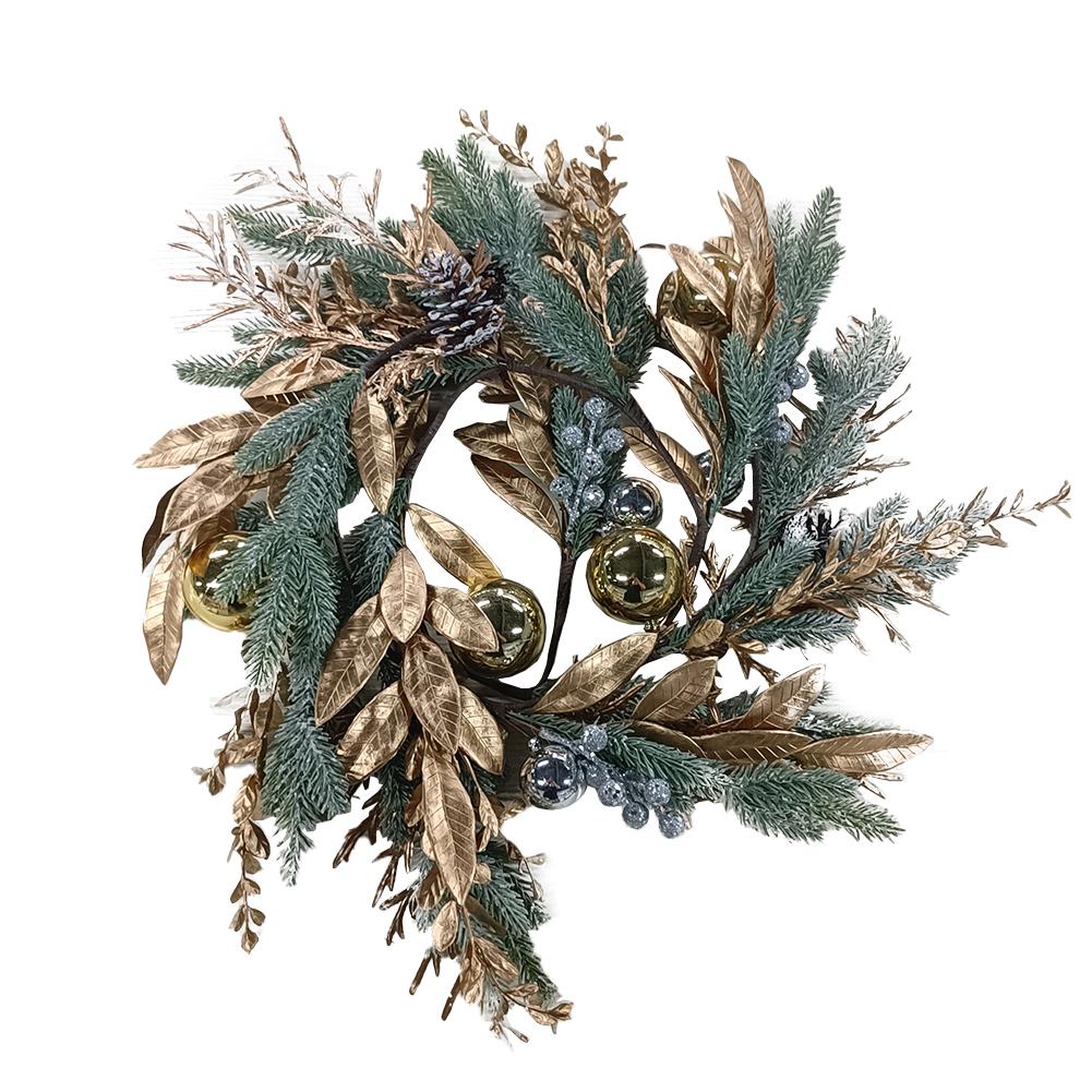 Christmas Simulation Garland Decorative Branch Rattan Golden Garland Multifunctional Festival Theme Party New Year Decor Props