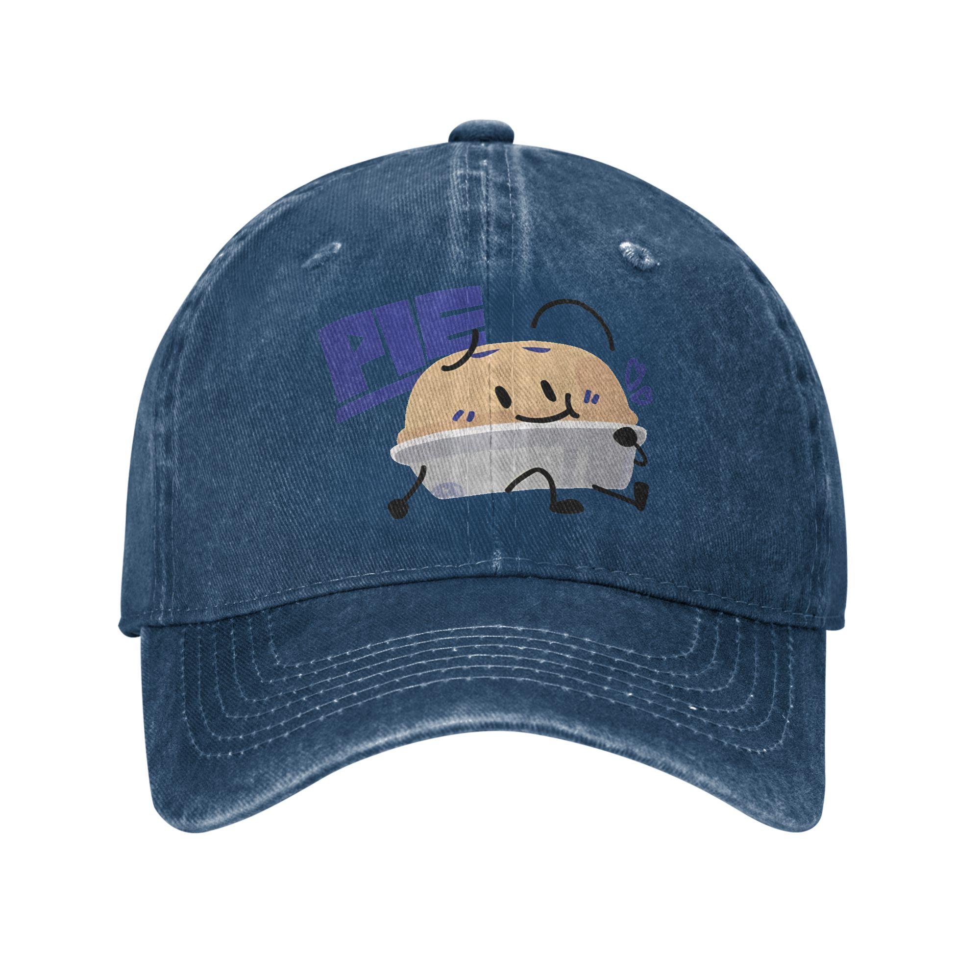 

TPOT Pie Day Art Sun Baseball Cap BFDI Unisex Unisex Print Trucker Hat Spring Fitted Retro Outdoor Sport Sun-Proof Baseball Caps One Size