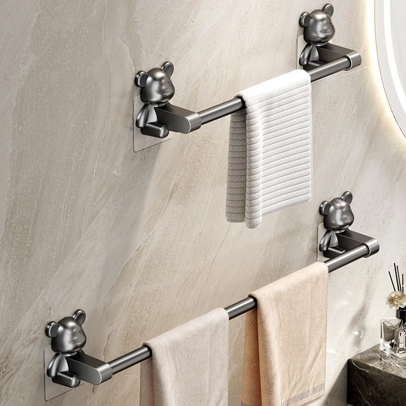 No punching wall drain towel hanger toilet bathroom toilet toilet storage rack towel storage rack